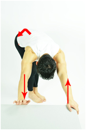  Latissimus stretch (left side stretch)