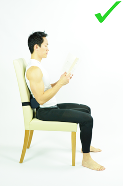 Ideal reading posture