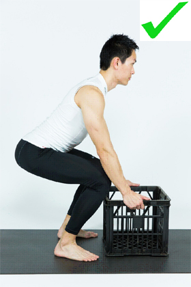 Ideal squat technique