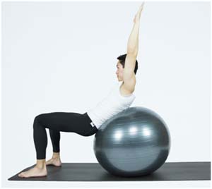 Sit ups over ball (Level 3)